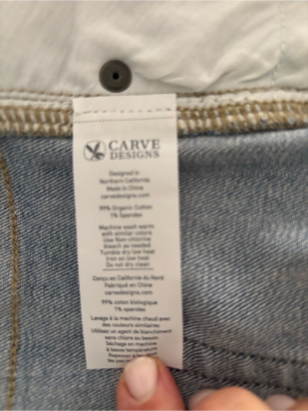 Carve Designs Light Blue Denim Jean Shorts - Picture 8 of 8